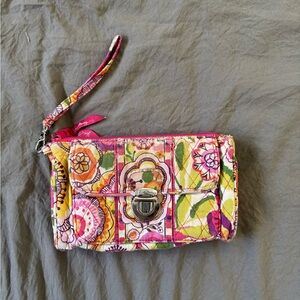 Vera Bradley Clementine Wristlet Wallet - Pink Multicolor